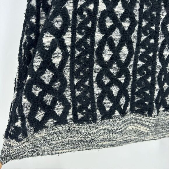 MOTH Anthropologie Black Chain Stitch Pattern Sweater Dress Sz XS - Picture 3 of 8